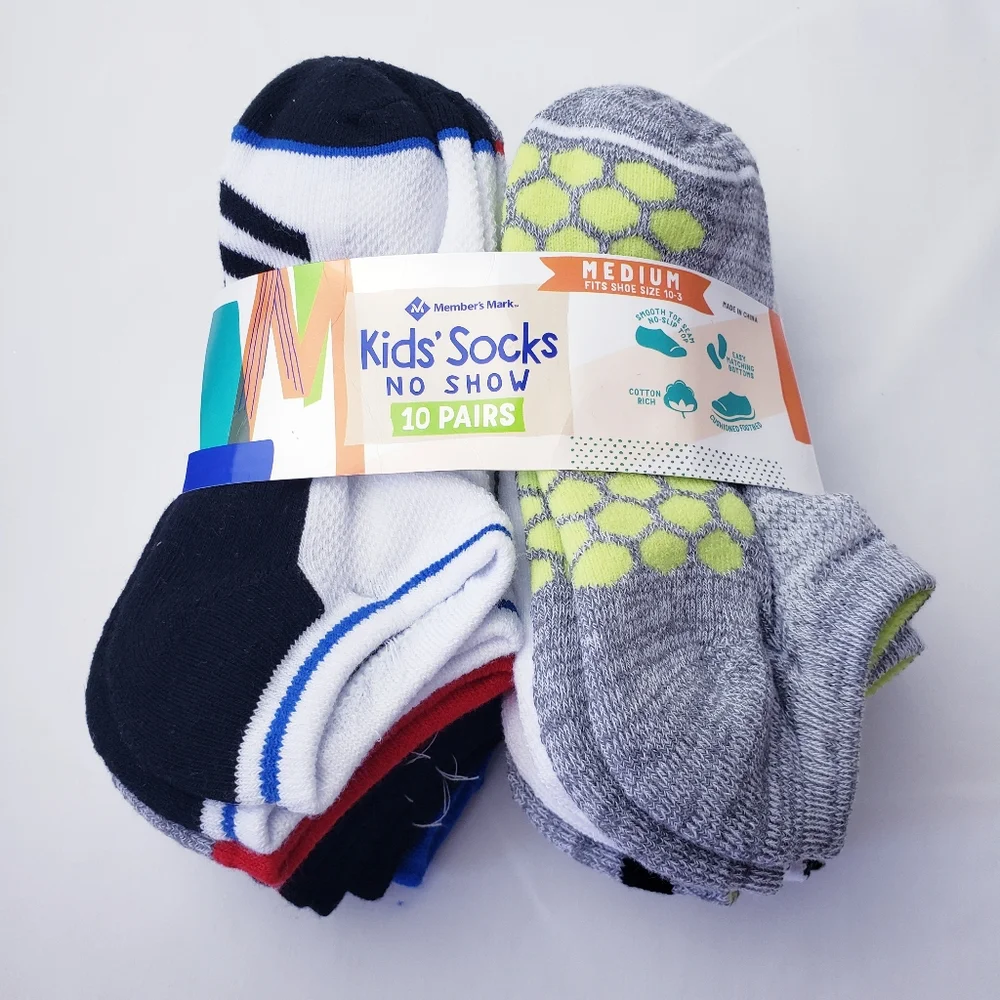 Member's Mark kids no show socks